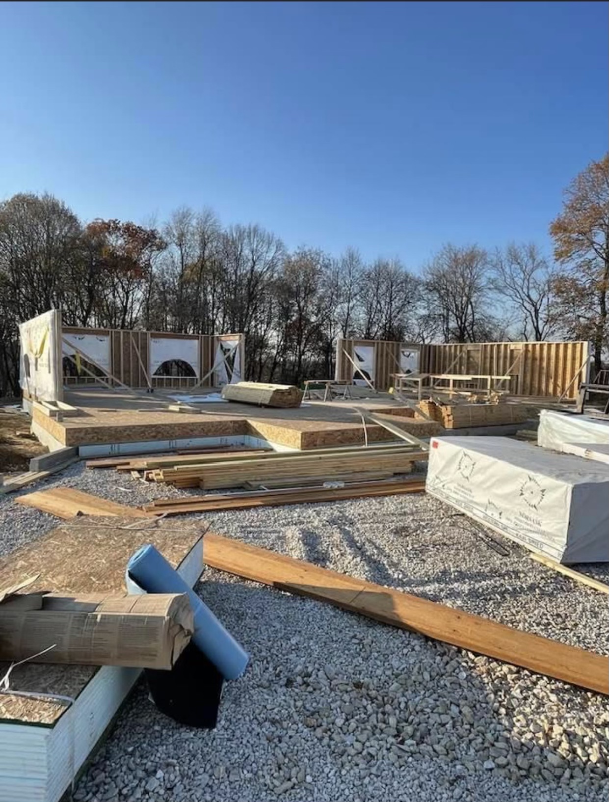 Exterior wall framing